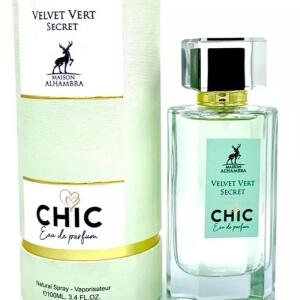 Eau de Parfum Velvet Vert Secret Chic, Maison Alhambra, Women - 100ml
